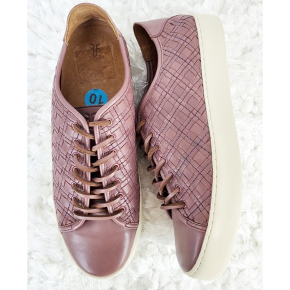 Frye lilac Lena woven Leather sneakers size 10M - Picture 3 of 8